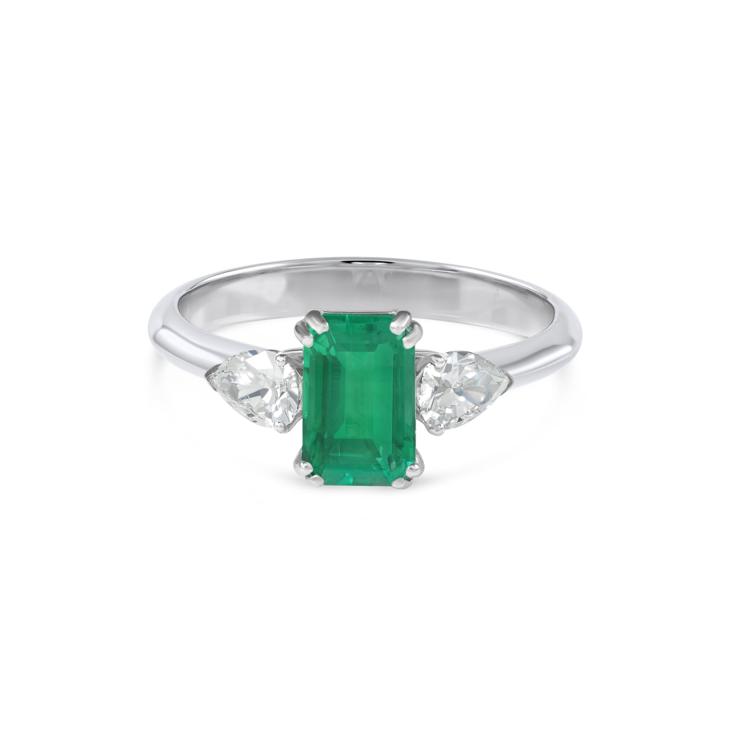 White Gold Emerald Ring